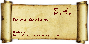 Dobra Adrienn névjegykártya